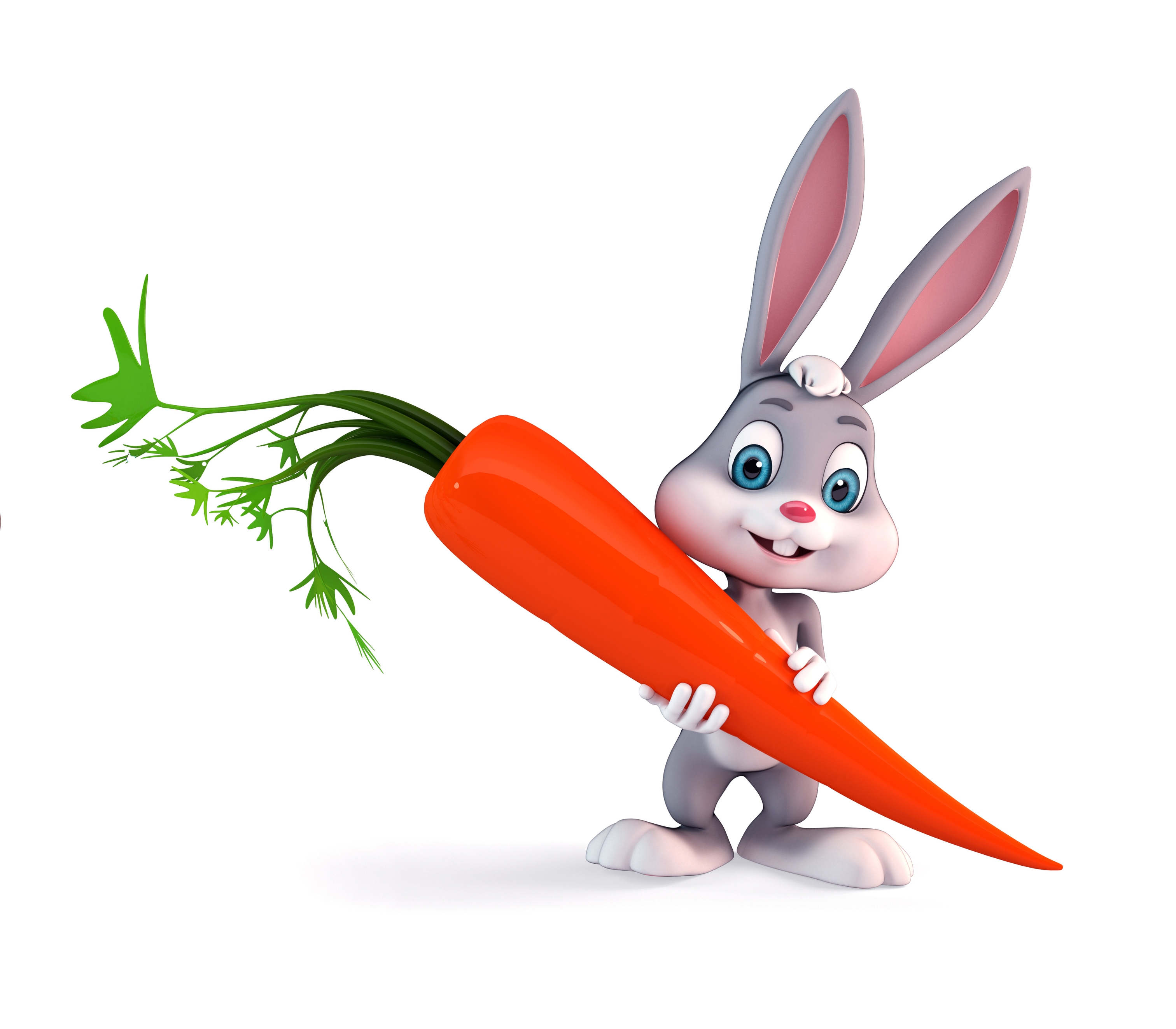 Доброго зайчика с морковкой