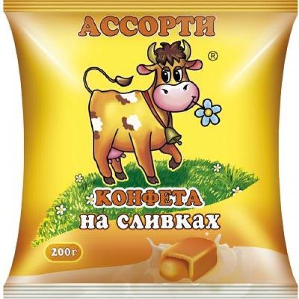 Милая коровка с цветочком