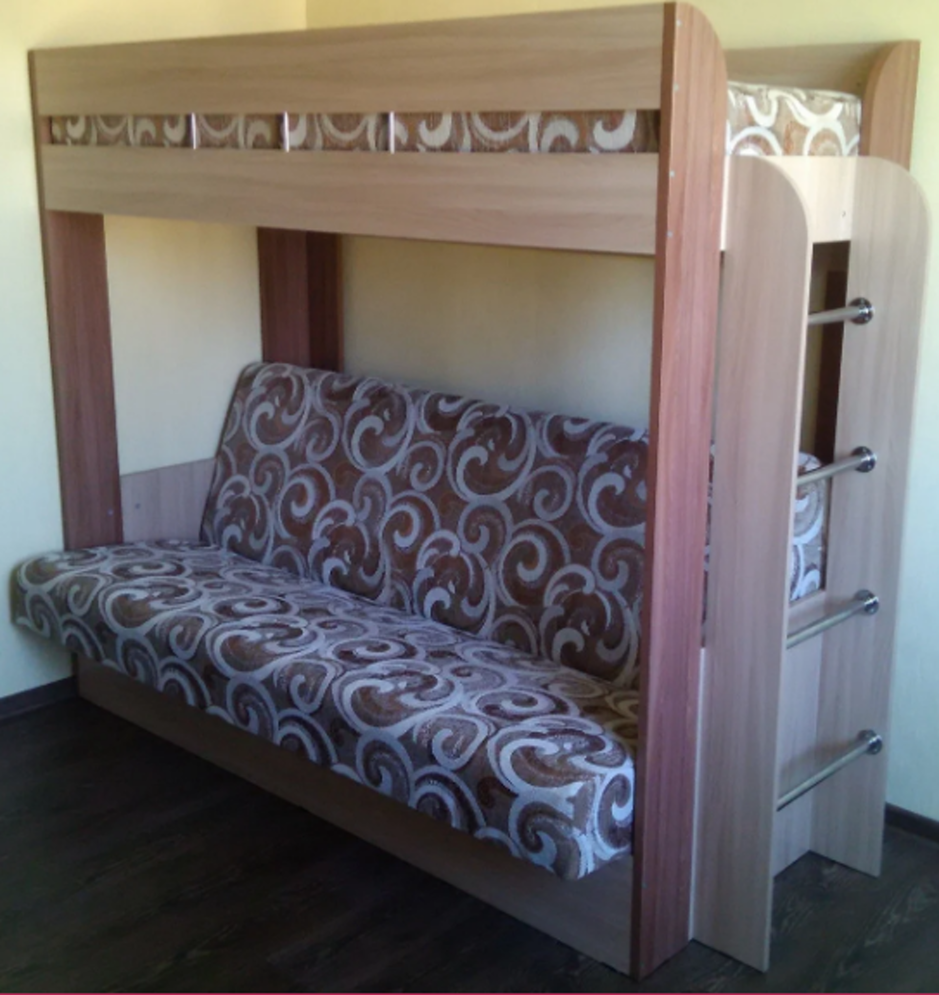 Кровать Немо двухъярусная с диваном