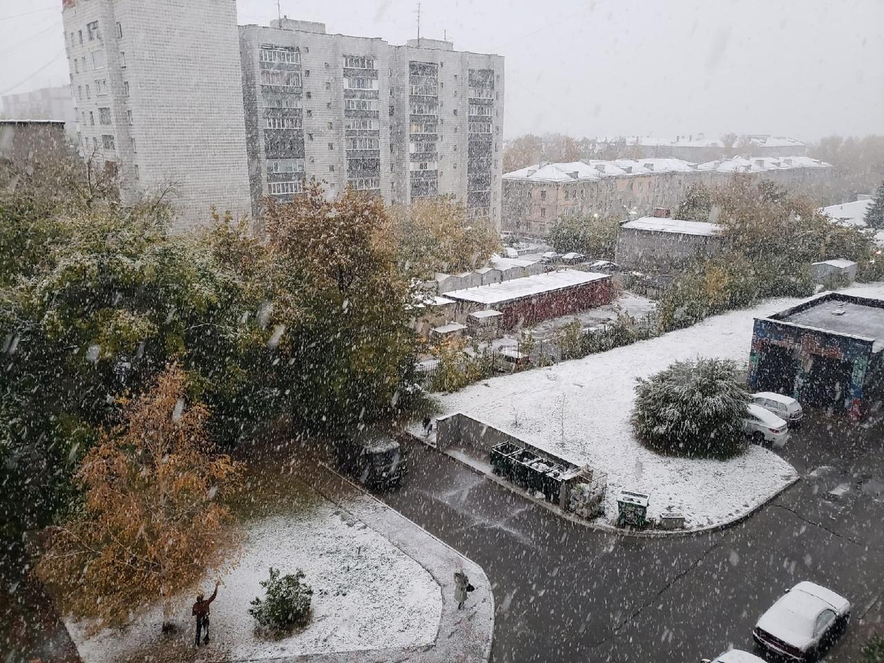 Новосибирск снег