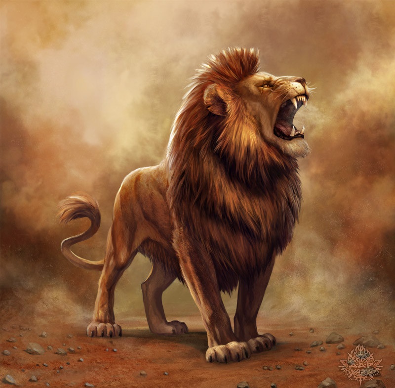 Лев на фоне Солнца, аватар с царём зверей — Фотографии на аву