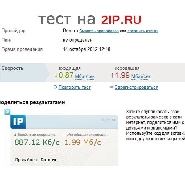 Тест сервера 2ip.ru