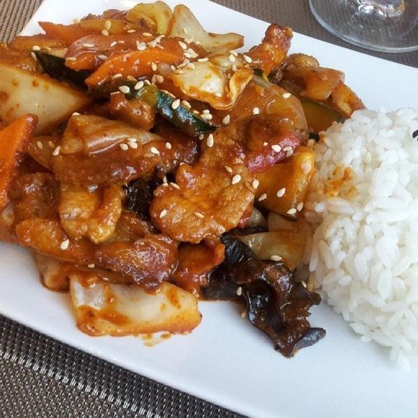 Ням ням, Чеюк Топаб - отварной рис со свининой и овощами в соусе