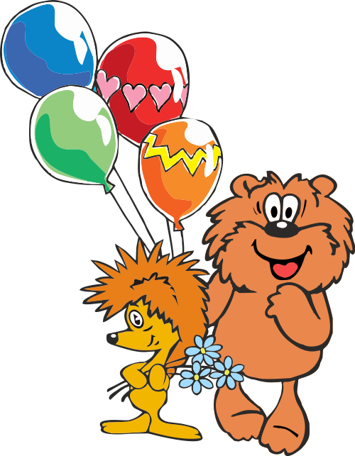 Ежик с шарами. С днем рождения Ежик и Медвежонок. Ежик с шариком. С днем рождения Ежик. Про Ёжика и медвежонка.