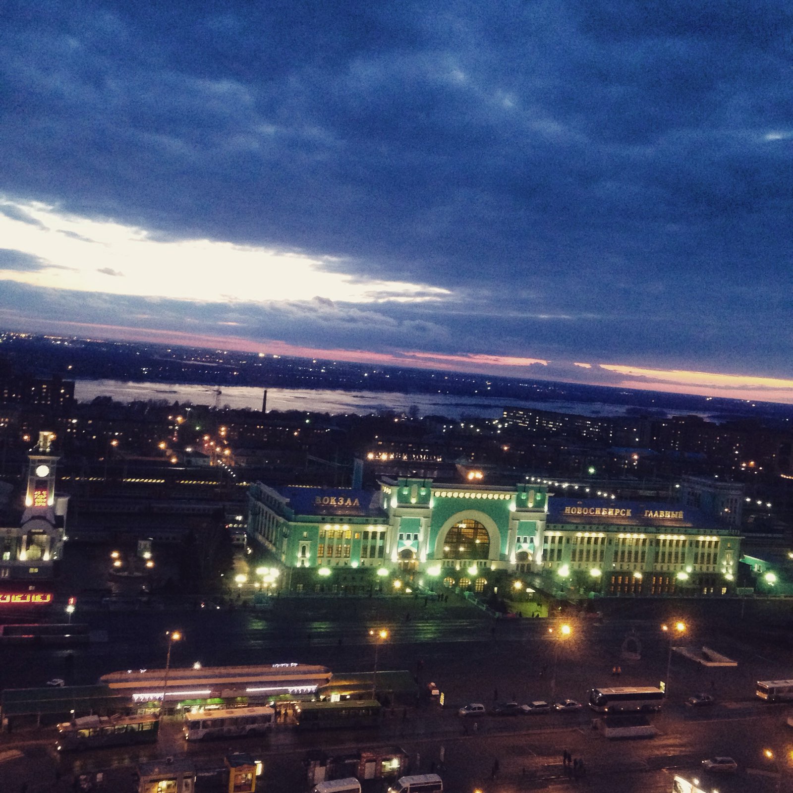 Вид из Маринс отель Новосибирск