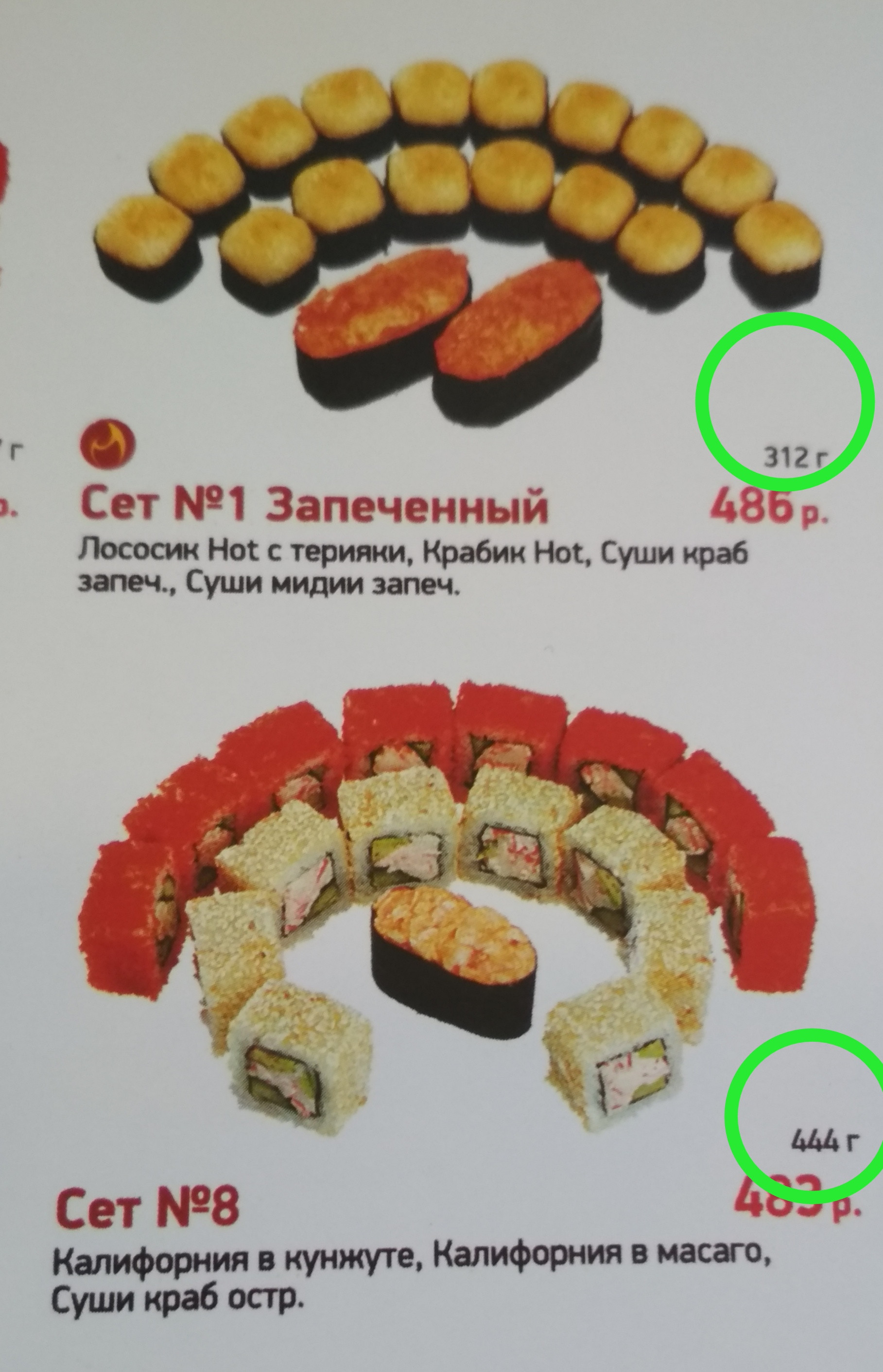 Запеченный сет суши вок калорийность (120) фото
