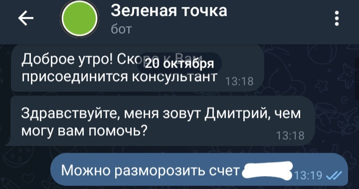 Зеленая точка томск