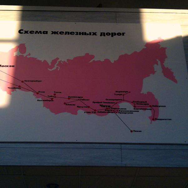 Два самых главных города в России на карте