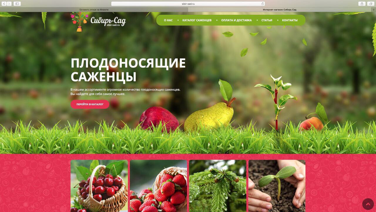 Сады сибири официальный сайт каталог как бросить курить маривану форум