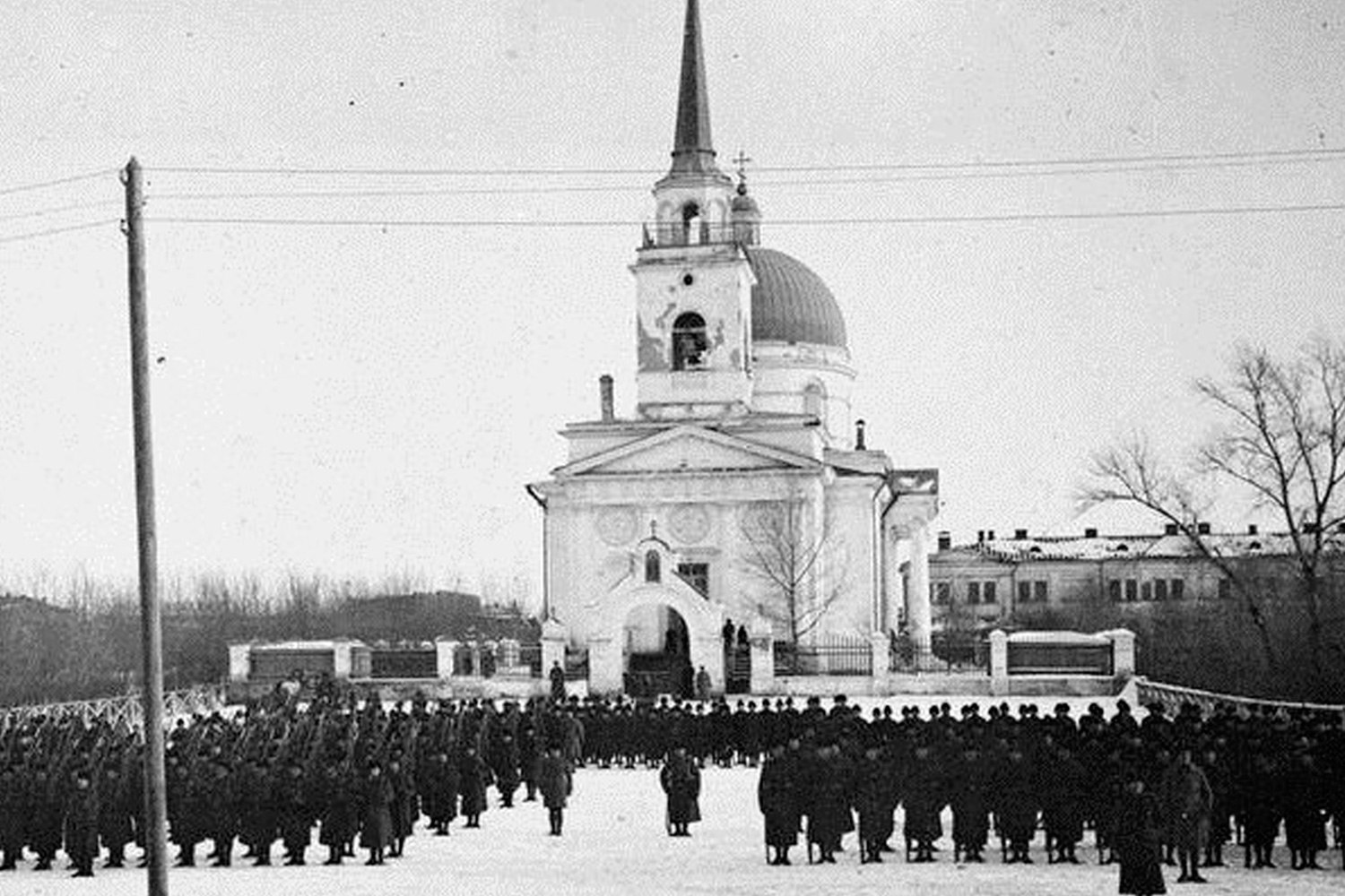 Никольский собор ночью Омск