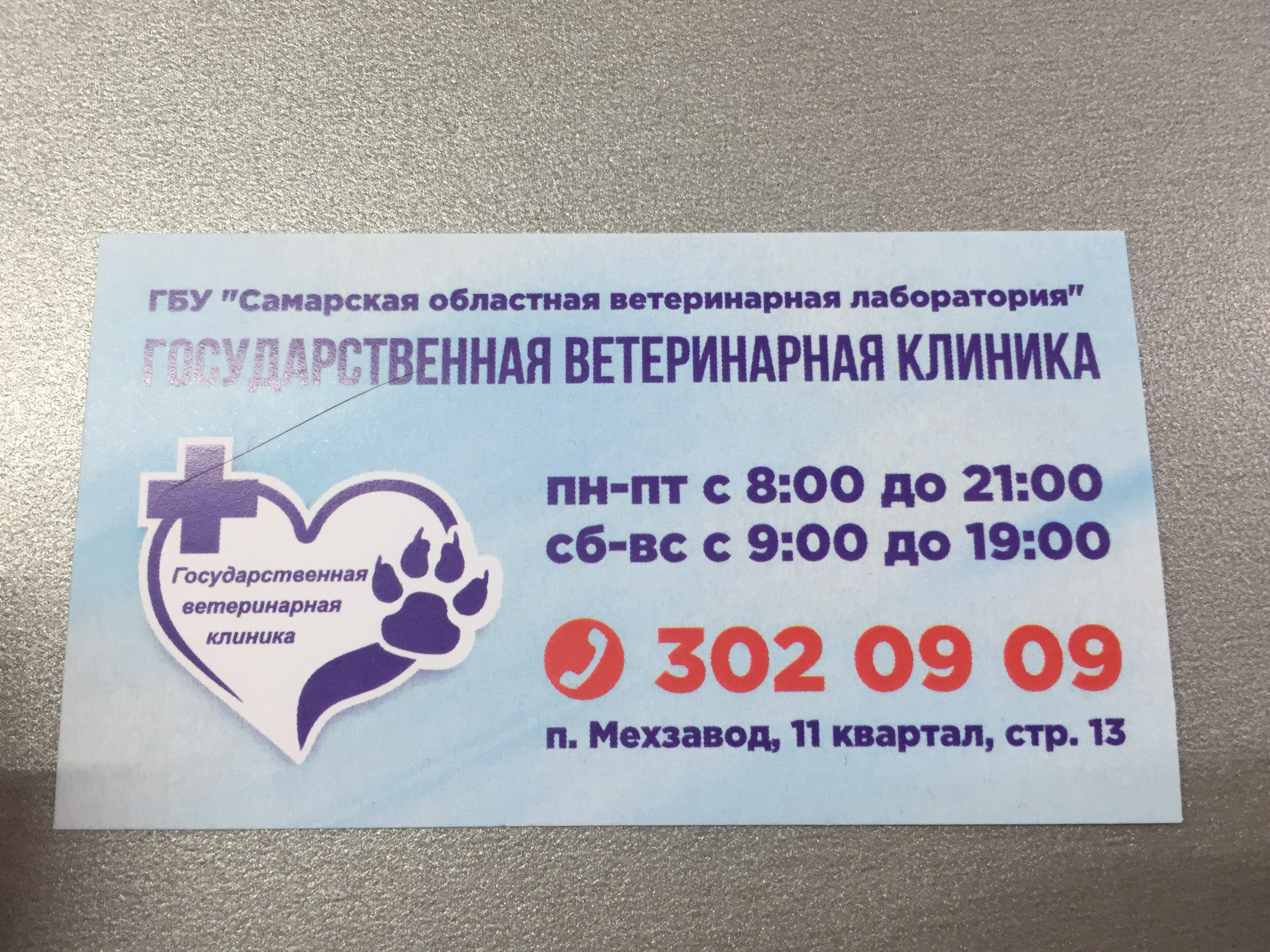 Государственная ветеринарная клиника телефон и адрес