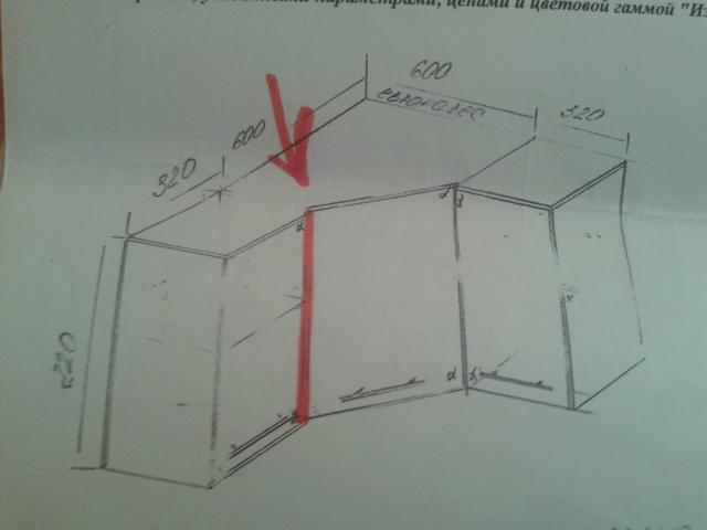 Угловой шкаф для кухни навесной своими руками