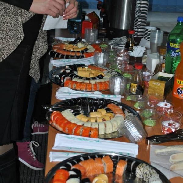 суши-обед на нашем семинаре 5 декабря 2013