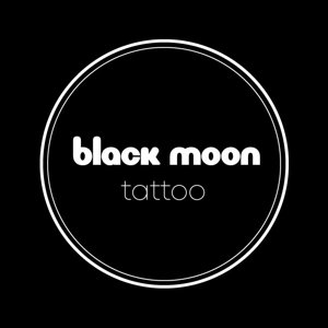 Black moon tattoo